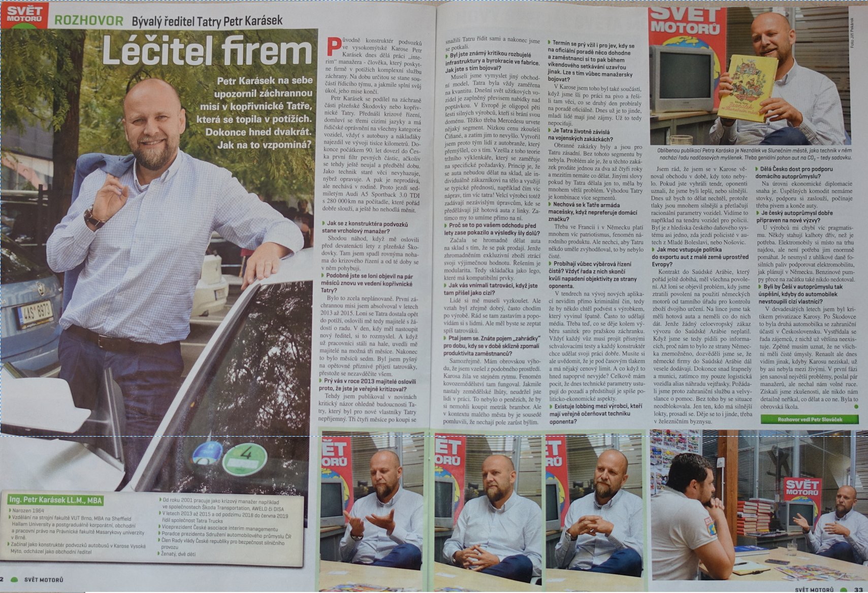 Rozhovor s Petrem Karáskem ve Světě motorů