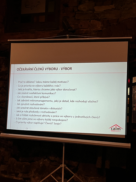 Koncepční workshop výboru CAIM