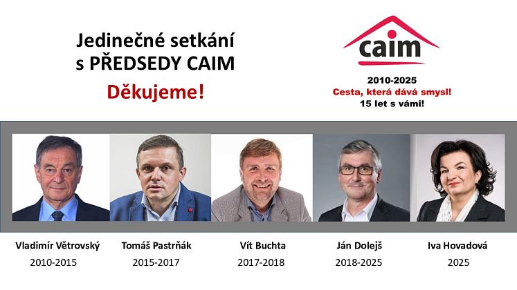 Oslavili jsme výročí, zvolili nové členy výboru a diskutovali o rozvoji CAIM