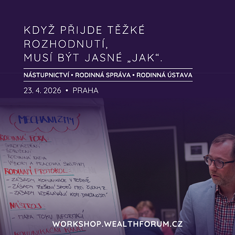 Zveme vás na Wealth Forum – Workshop 2026