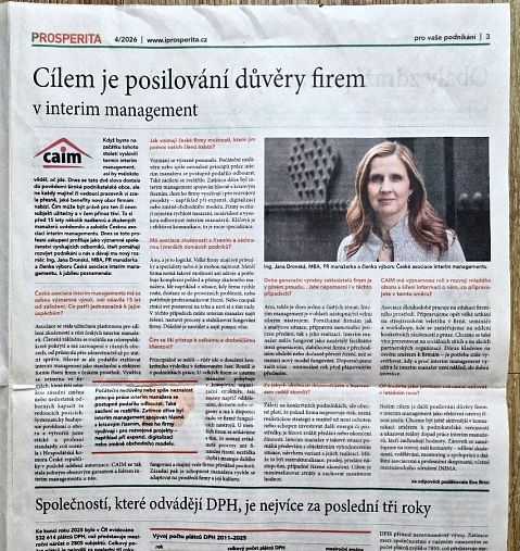 CAIM v médiích - 2.Q 2026